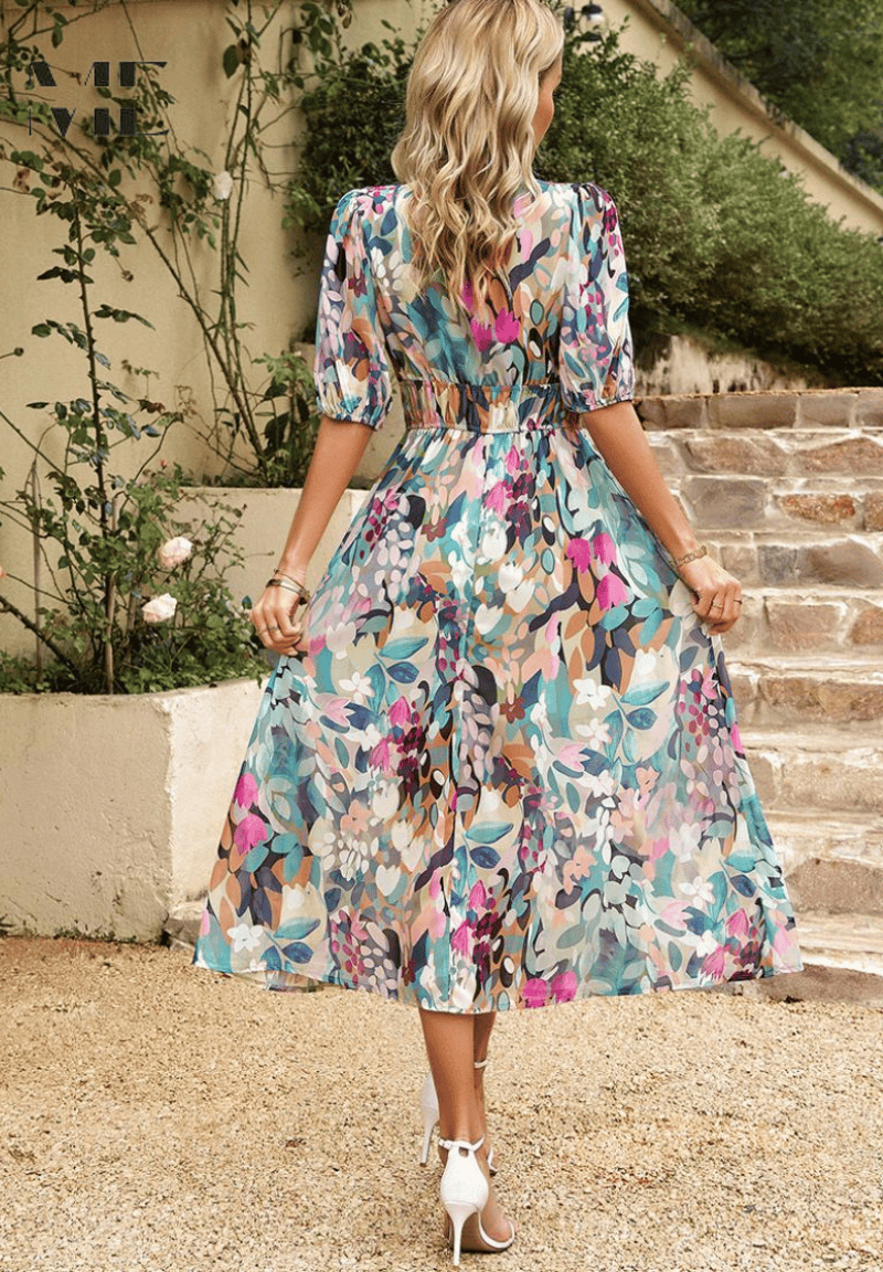 Elegant women's Berra™ dress by Emma & Rose Manhattan, showcasing a stylish, fitted design with intricate detailing.