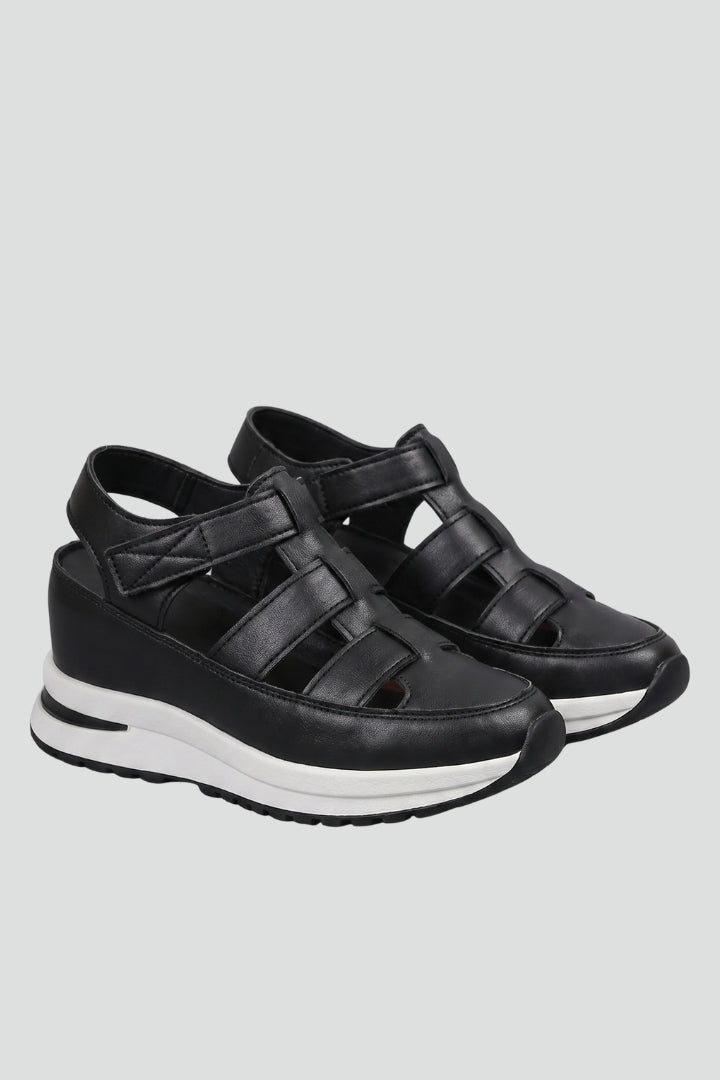 Women's Platform Sandals with Adjustable Straps and Cushioned Sole