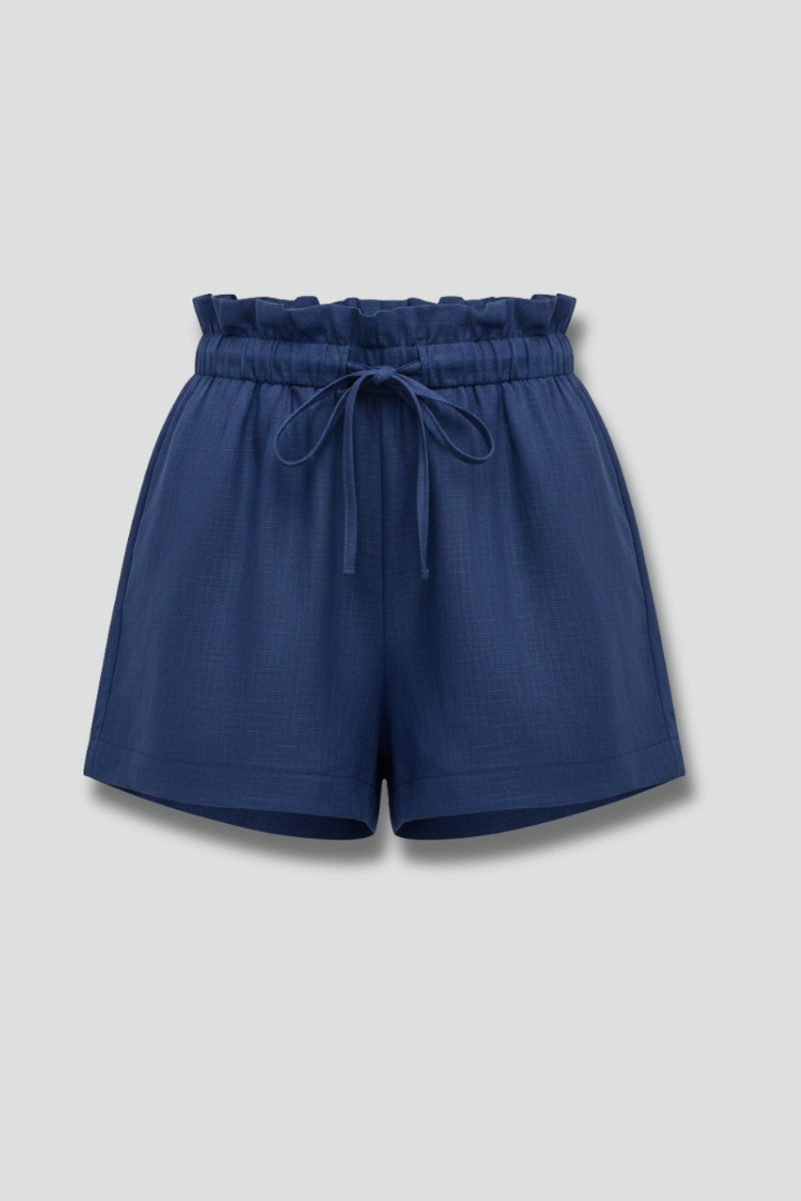 Women’s Shorts with Drawstring Waist and Side Pockets