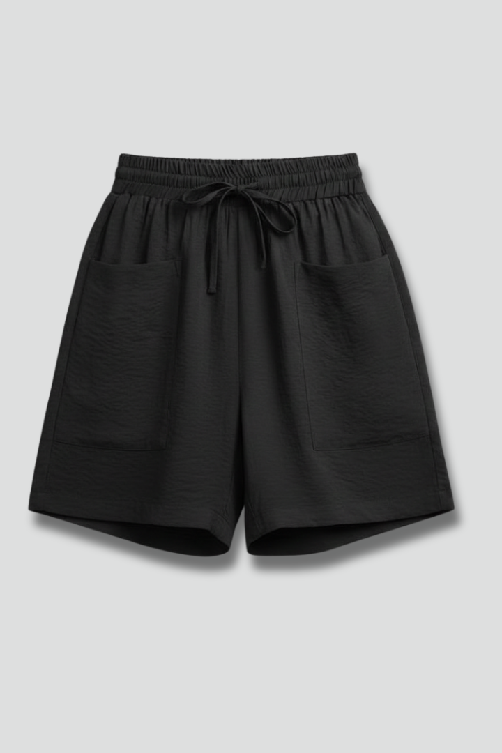 Women’s Shorts with Drawstring Waist and Side Pockets