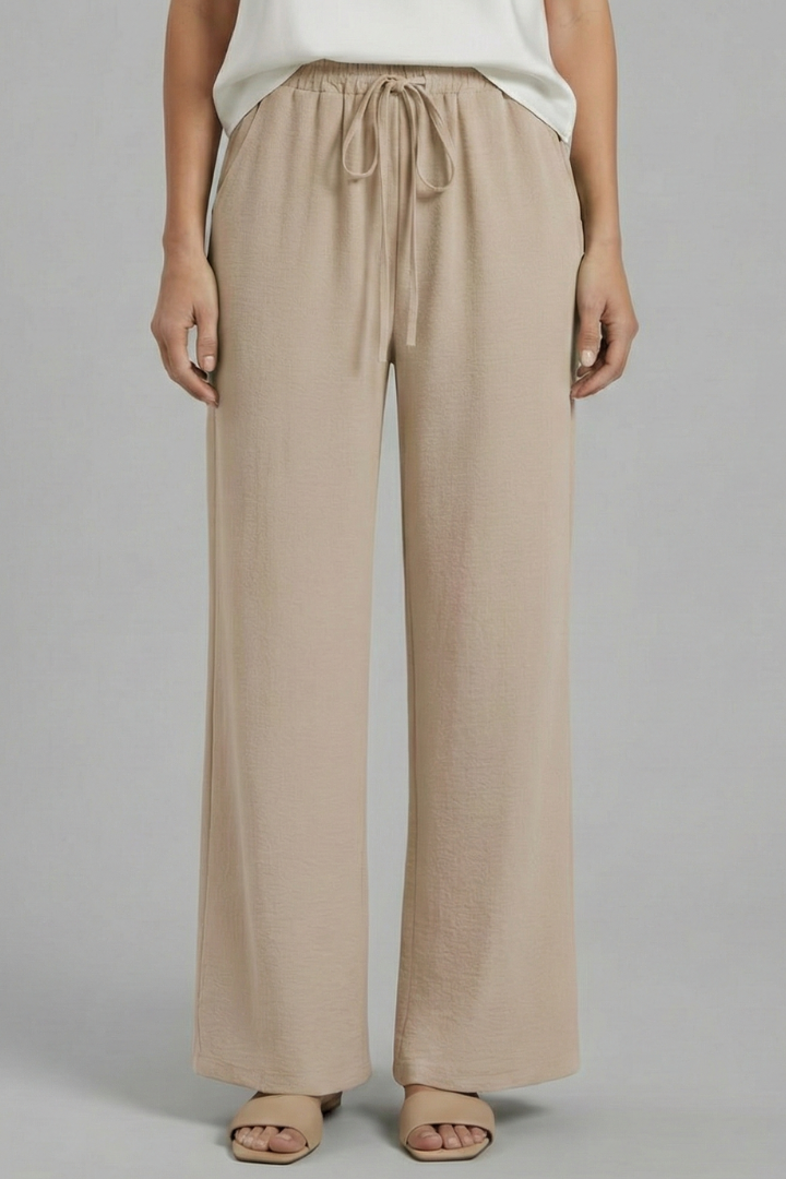 Women’s Trousers with Elastic Waist and Side Pockets