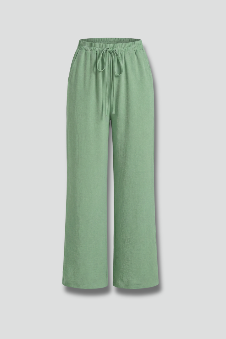 Women’s Trousers with Elastic Waist and Side Pockets