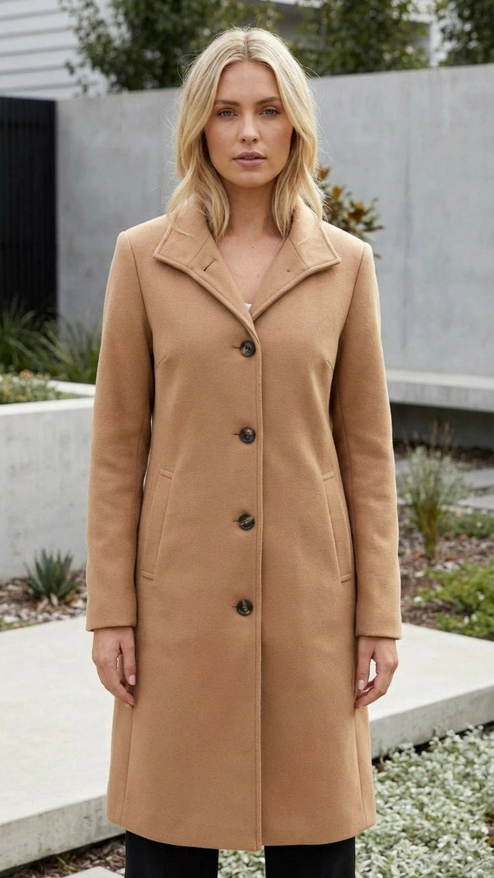 Women’s Button-Up Long Coat