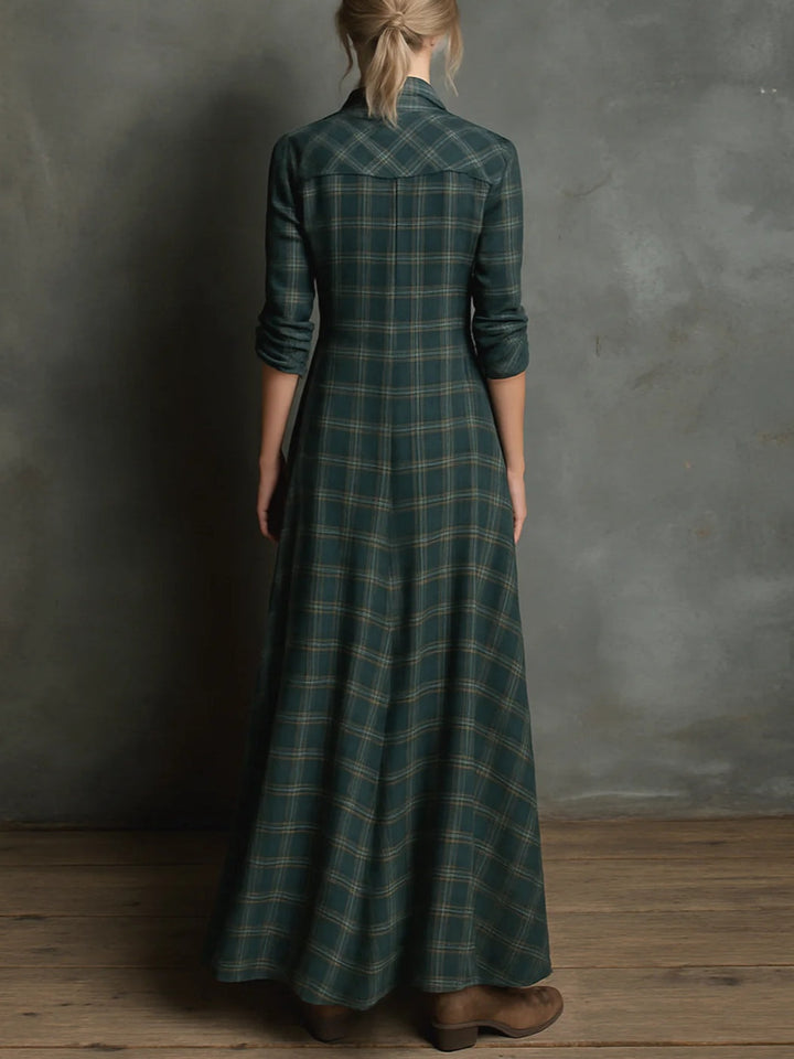 Camila | Long Checkered Dress