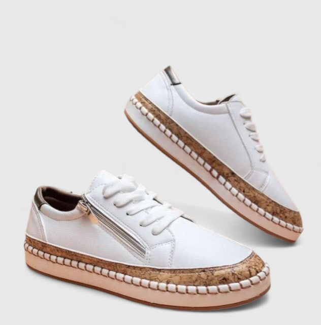 Lauren | Ladies Floral Platform Sneakers
