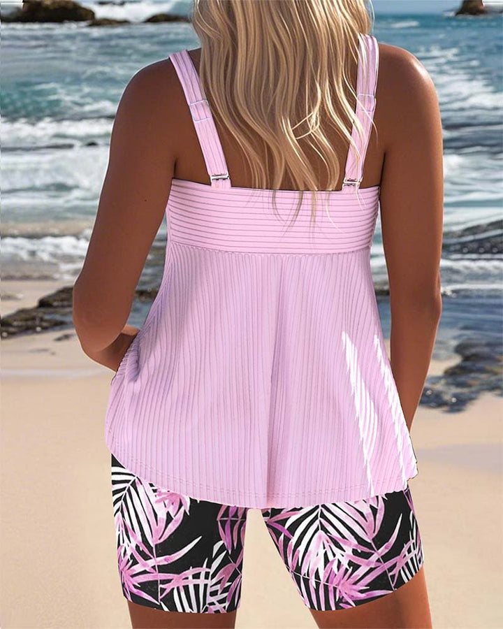 Mathilde | Women's Tummy Control Tankini Set Ribbed