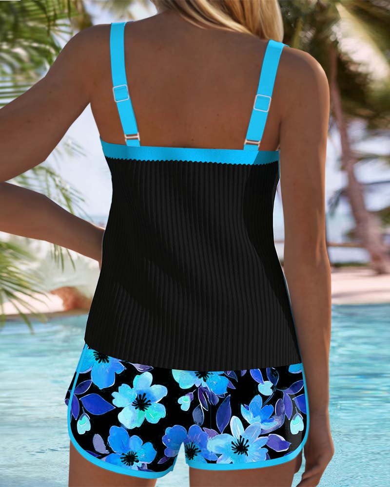 Amelie | Women's Tummy Control Floral Tankini Set
