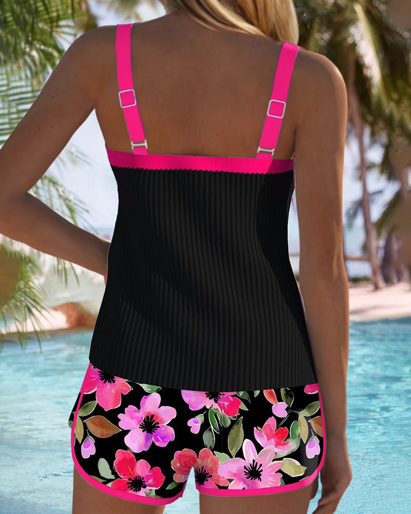 Amelie | Women's Tummy Control Floral Tankini Set