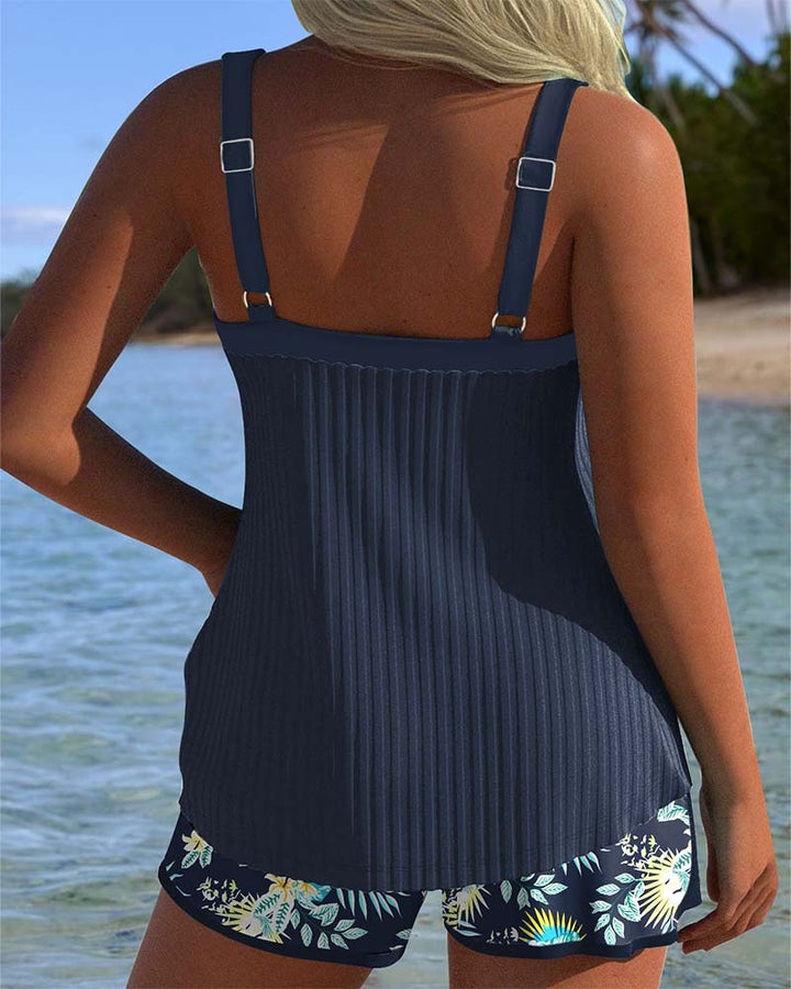 Clara™ – Elegant Floral Tankini Set