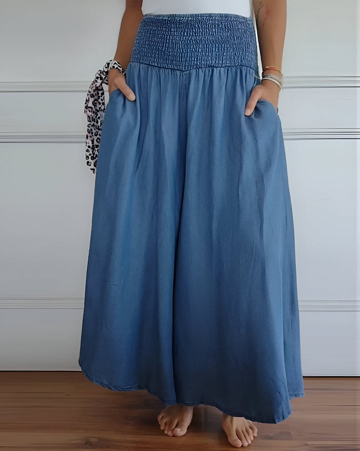 Women's Skirt | Wide Smocked Waistband