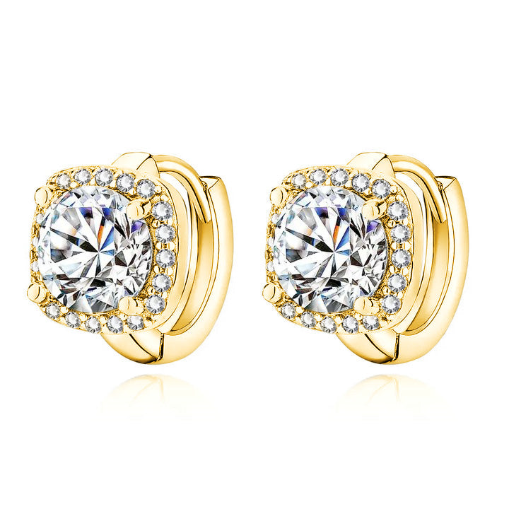 Emma & Rose Cape Town Tinamariel™ diamond gold earrings, 18k gold ohrrings with sparkling diamonds, elegant jewelry for special occasions.