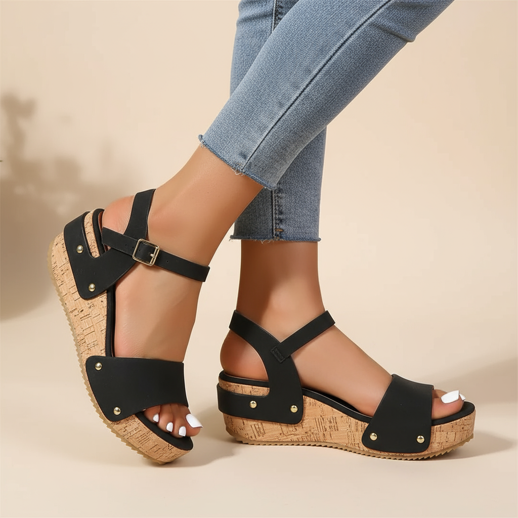 Daniela – Elegant Wedge Sandals