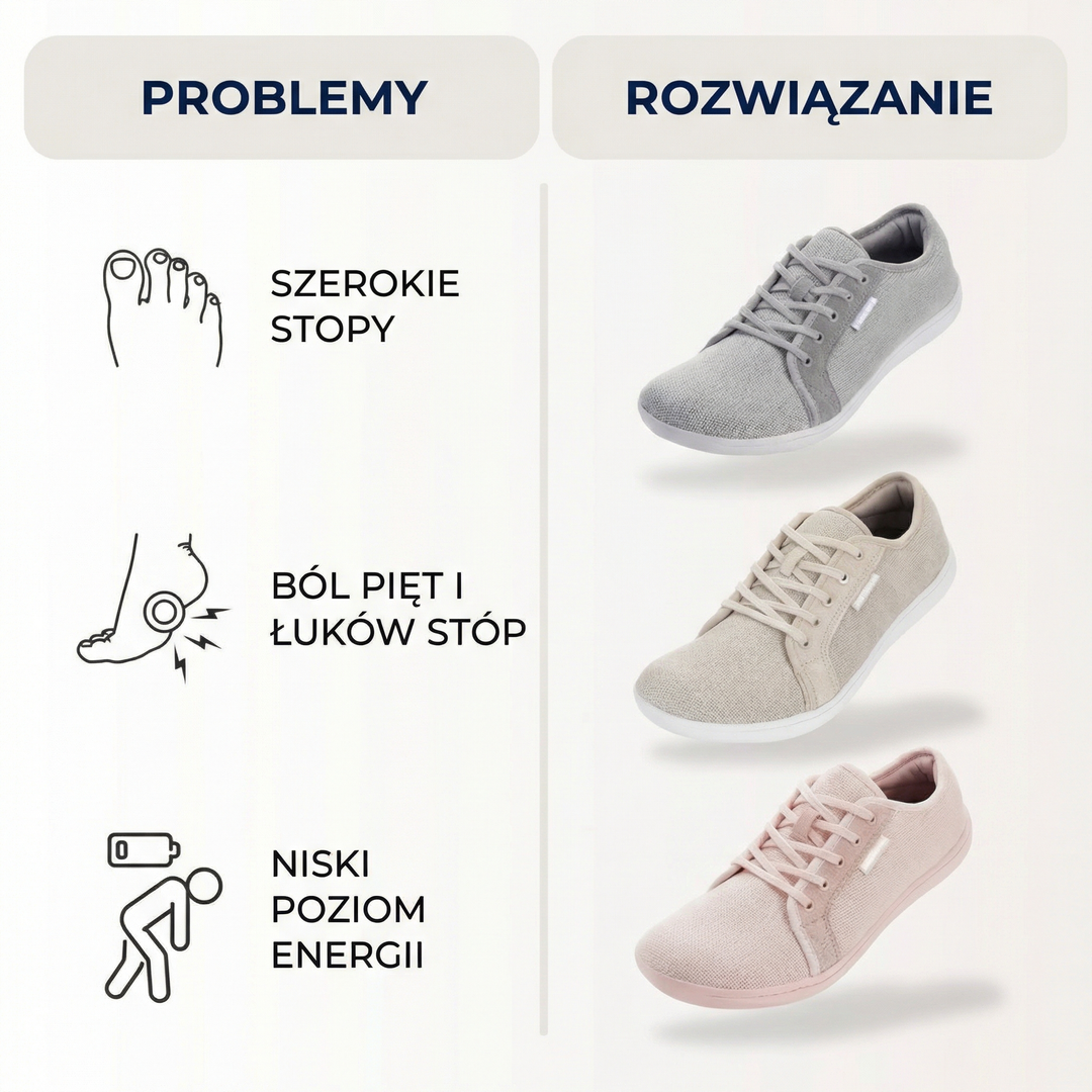 Ortoflex WideStep™ - Szerokie buty barefoot dla zmęczonych stóp