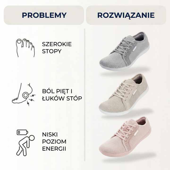 Ortoflex WideStep™ - Szerokie buty barefoot dla zmęczonych stóp