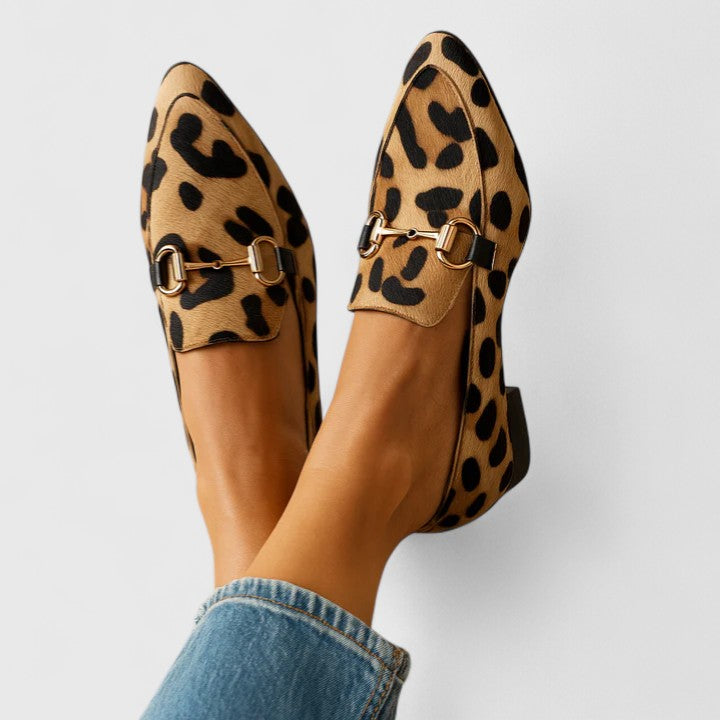 Leticia | Women's Summer Orthopaedic Loafers with Animal Print