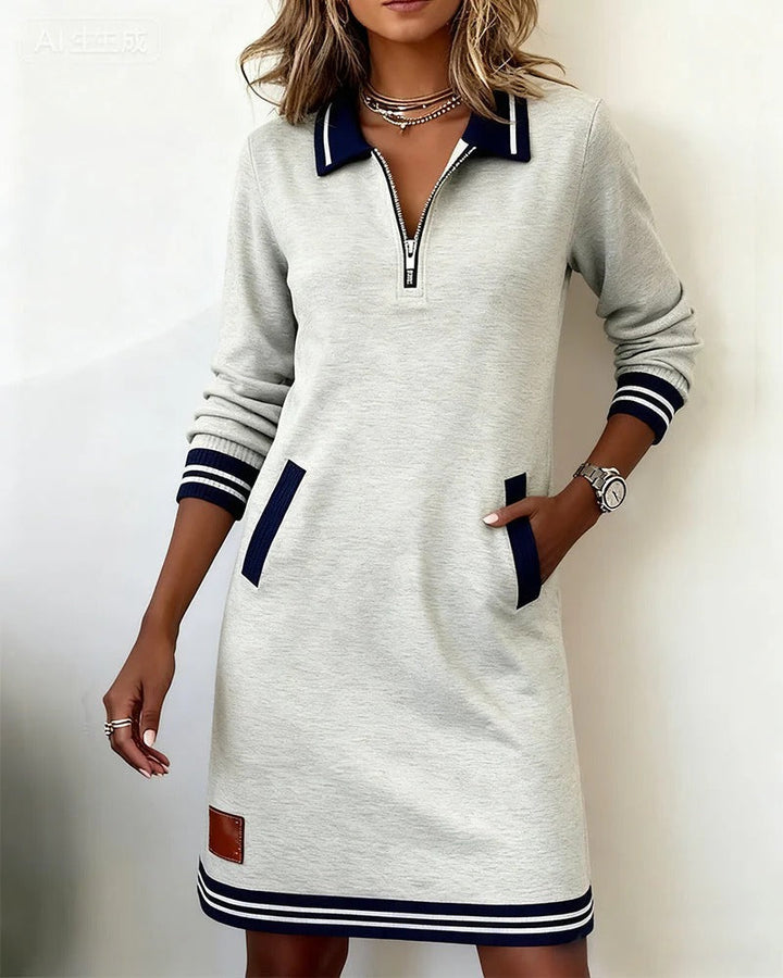 Elara | Long Sleeve Midi Dress