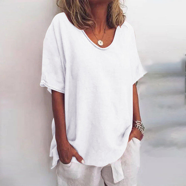 QUINA THE VERSATILE LINEN BLOUSE