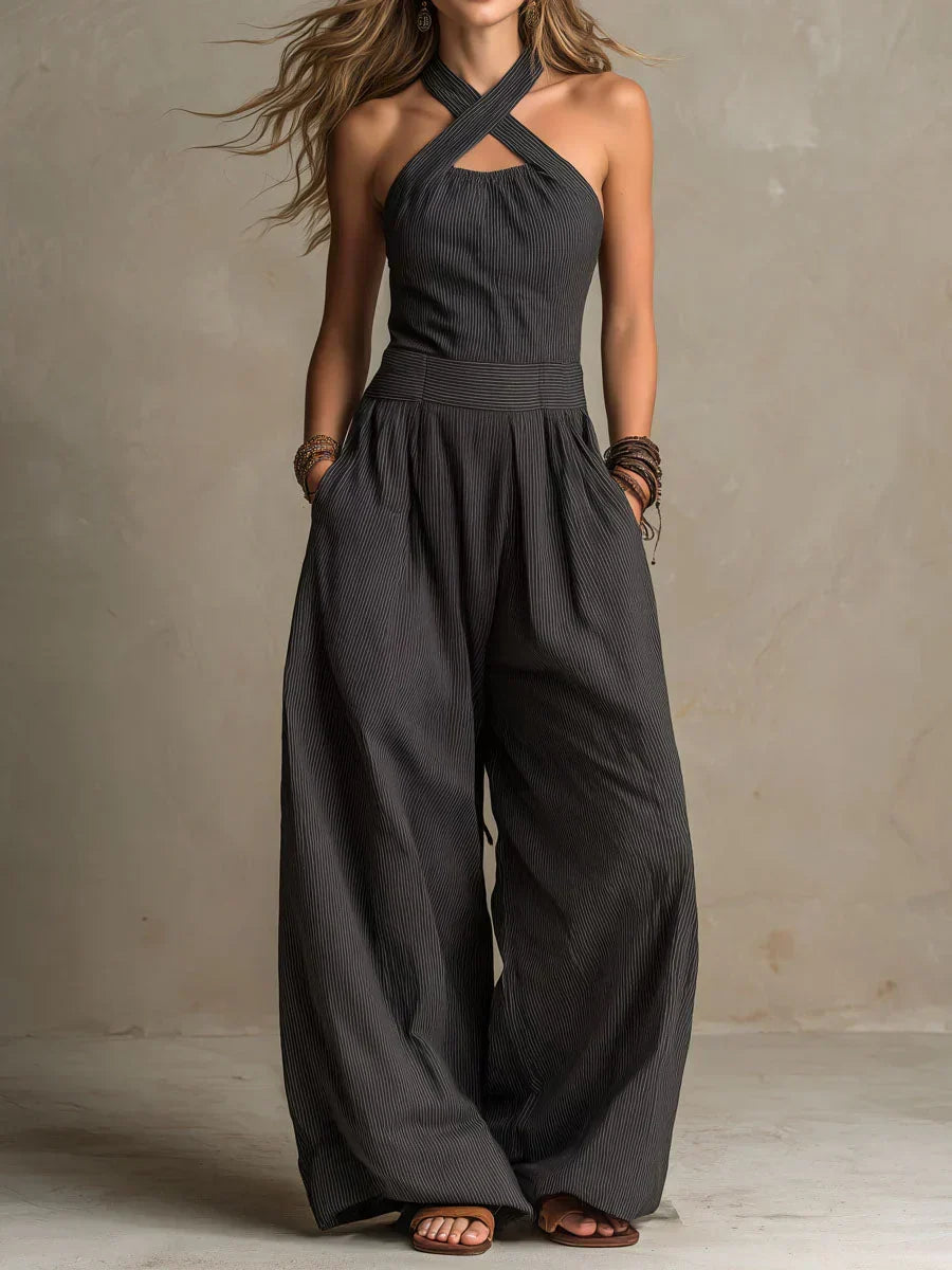 Mariana | Elegant jumpsuit with crossover neckline