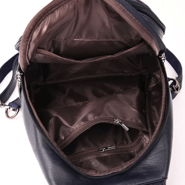 Premium Water-Resistant Leather Backpack for Women