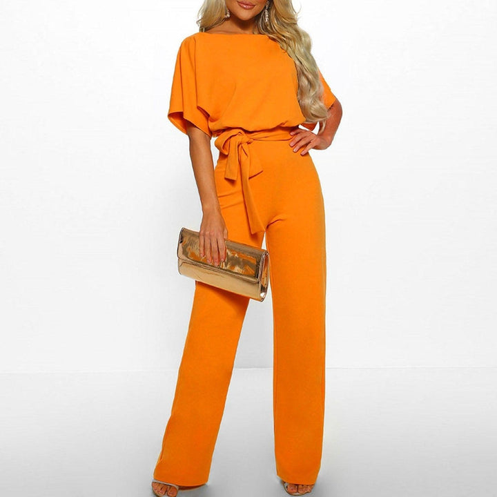 Women's Tie Waist Wide Leg Set
