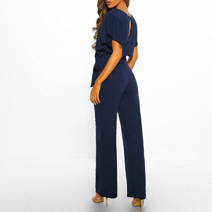 Women's Tie Waist Wide Leg Set