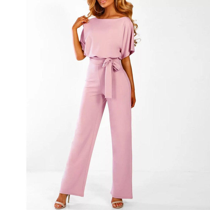 Women's Tie Waist Wide Leg Set