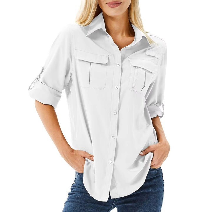 Phoebe | Women's UPF 50 Roll-Up Safari Hiking Shirt